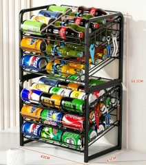 Multi-Layer Rolling Drawer Can Storage Rack for Beverages,Beverage Promo Solutions,Multi-Layer Rolling Drawer Can Storage Rack for Beverages