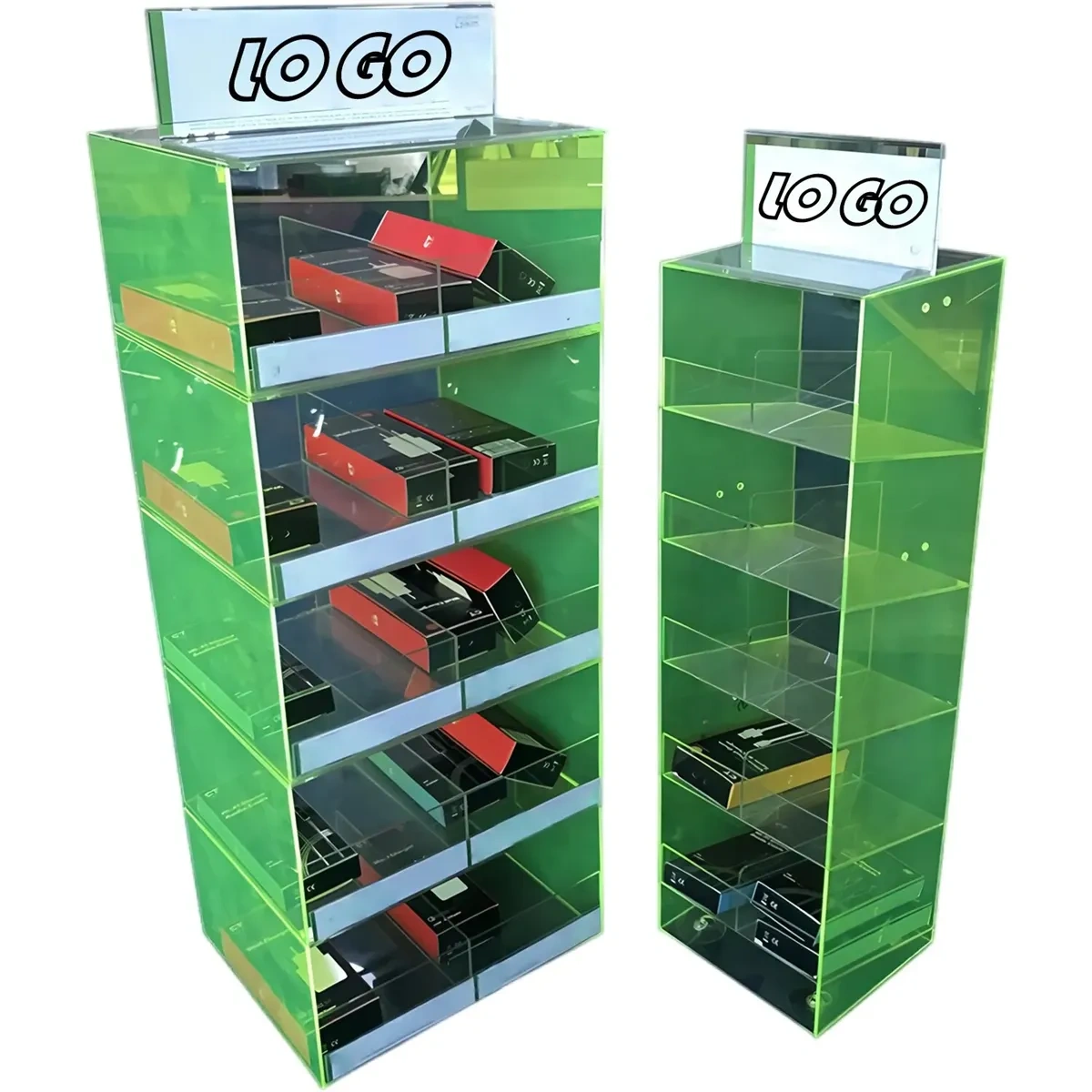 Custom 5-Shelf Cell Accessory Floor Display Rack,Beverage Promo Solutions,Custom 5-Shelf Cell Accessory Floor Display Rack
