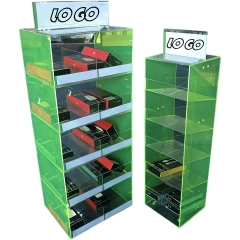 Custom 5-Shelf Cell Accessory Floor Display Rack,Beverage Promo Solutions,Custom 5-Shelf Cell Accessory Floor Display Rack