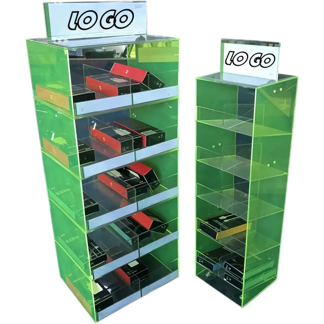Custom 5-Shelf Cell Accessory Floor Display Rack,Beverage Promo Solutions,Custom 5-Shelf Cell Accessory Floor Display Rack