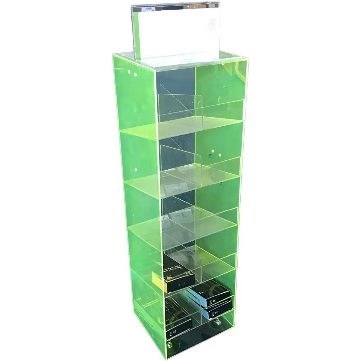 Custom 5-Shelf Cell Accessory Floor Display Rack,Beverage Promo Solutions,Custom 5-Shelf Cell Accessory Floor Display Rack