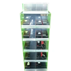 Custom 5-Shelf Cell Accessory Floor Display Rack,Beverage Promo Solutions,Custom 5-Shelf Cell Accessory Floor Display Rack