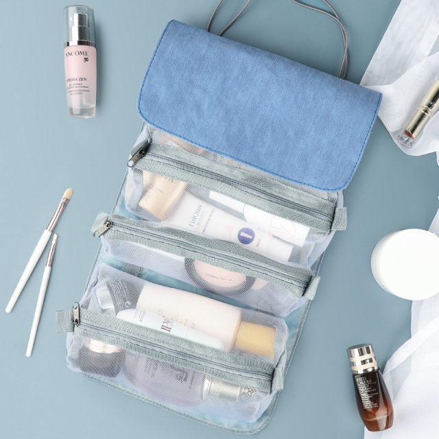 4 Fold Detachable Roll Up Makeup Bag,Beverage Promo Solutions,4 Fold Detachable Roll Up Makeup Bag