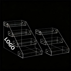 Tiered Acrylic Countertop Display Stand,Beverage Promo Solutions,Tiered Acrylic Countertop Display Stand