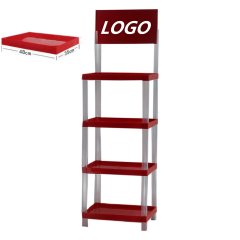 4-Tier Plastic Display Rack,Beverage Promo Solutions,4-Tier Plastic Display Rack