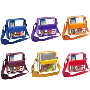 Clear stadium bag cross body,Beverage Promo Solutions,Clear stadium bag cross body