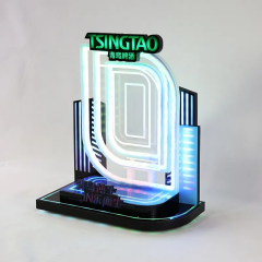 Custom Neon Style Beer Bottle Light Stand,Beverage Promo Solutions,Custom Neon Style Beer Bottle Light Stand