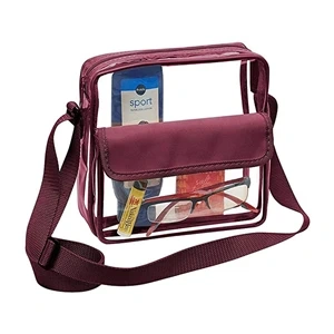 Clear stadium bag cross body,Beverage Promo Solutions,Clear stadium bag cross body