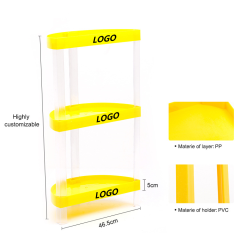3-Tier 46.5cm Diameter Semi-Circular Plastic Display Rack,Beverage Promo Solutions,3-Tier 46.5cm Diameter Semi-Circular Plastic Display Rack