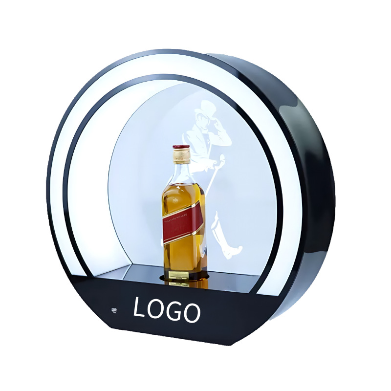 Custom LED Round Bottle Display Glorifier,Beverage Promo Solutions,Custom LED Round Bottle Display Glorifier