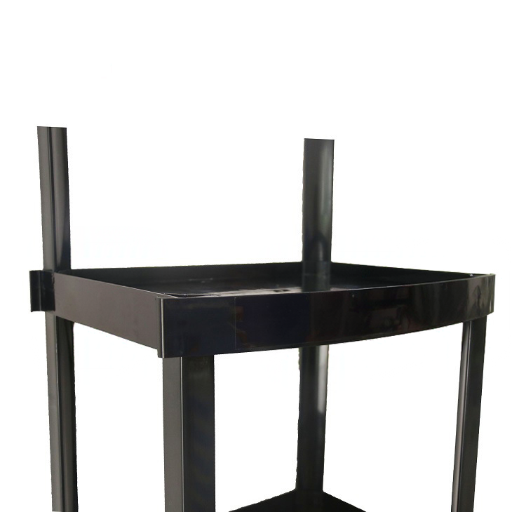 3‑Tier Plastic Floor Display Rack With Arched Header,Beverage Promo Solutions,4-Tier Plastic Display Rack