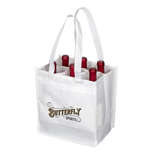 6 Bottle Wine Tote Bag,Beverage Promo Solutions,6 Bottle Wine Tote Bag