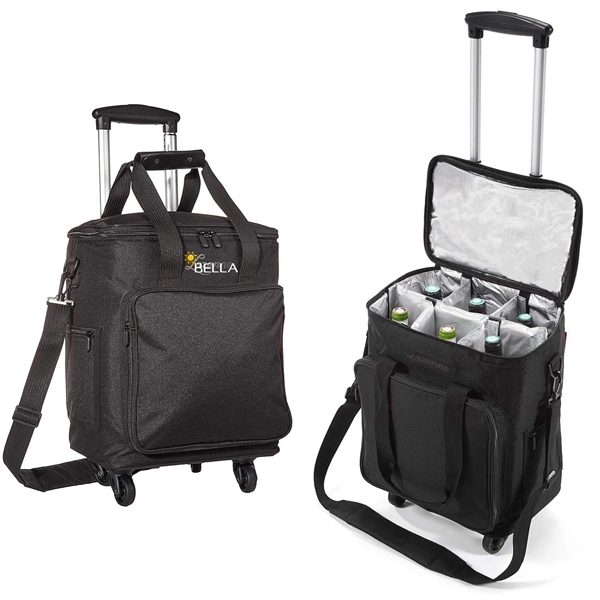 Wine Bags For Travel - 6 Bottle Carrier,Beverage Promo Solutions,Wine Bags For Travel - 6 Bottle Carrier