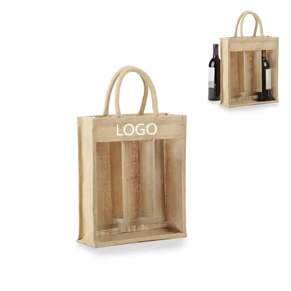 Jute Wine Gift Bag,Beverage Promo Solutions,Jute Wine Gift Bag