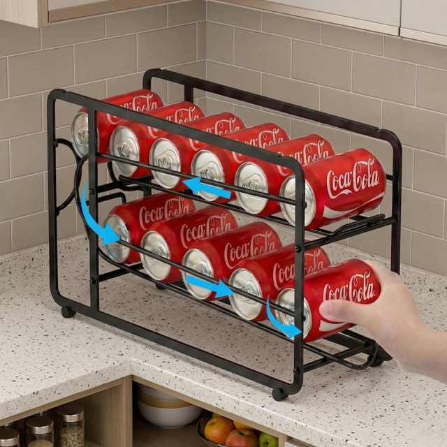 Gravity-Fed Beverage Rack,Beverage Promo Solutions,Gravity-Fed Beverage Rack