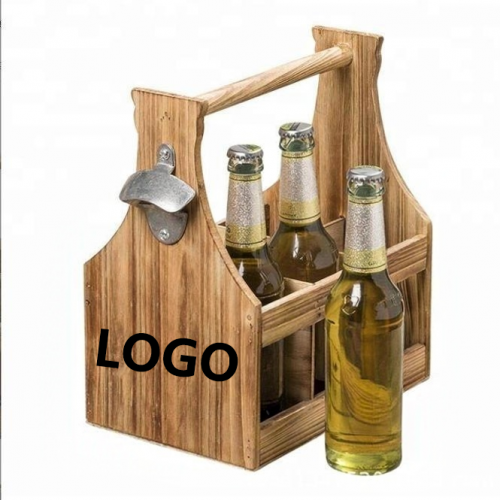 Rustic Wood Beer Carrier,Beverage Promo Solutions,Rustic Wood Beer Carrier for Craft Beer Brands | BPS