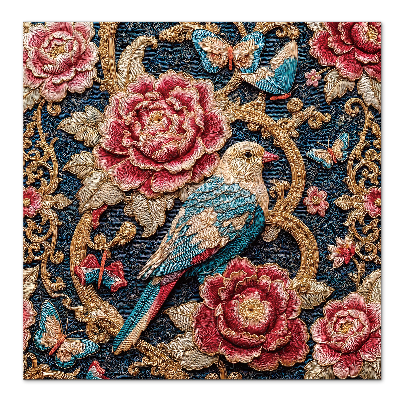 Embroidery Vintage Bird