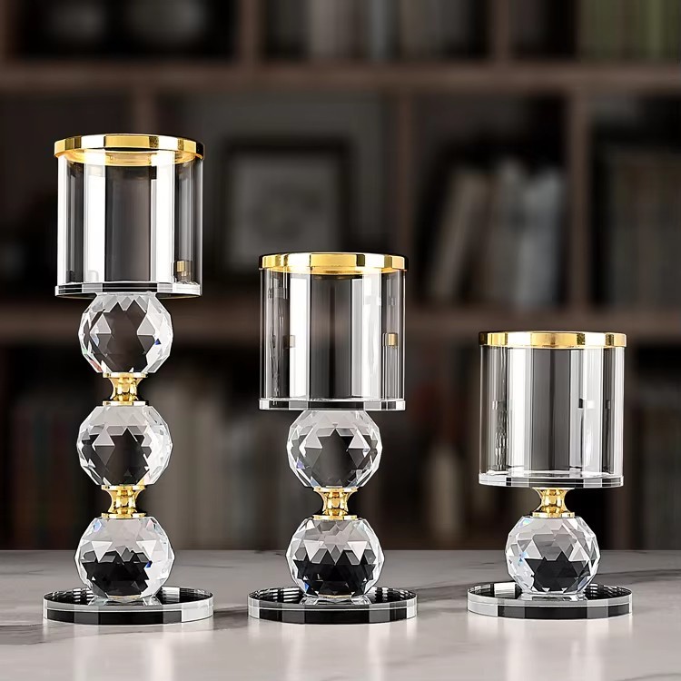 Single-head European-style romantic K9 crystal candlestick,MY SHOP,Single-head European-style romantic K9 crystal candlestick