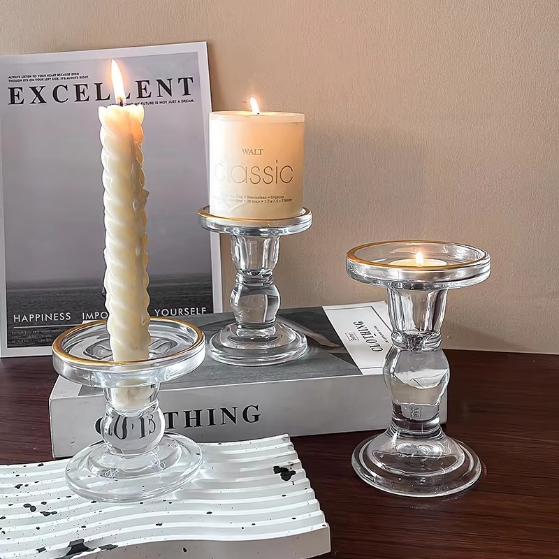 Simple European-style K9 crystal candlestick,MY SHOP,Simple European-style K9 crystal candlestick