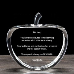 Crystal apple-shaped decorative piece,MY SHOP,Crystal apple-shaped decorative piece