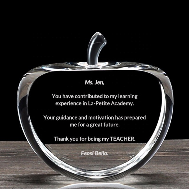 Crystal apple-shaped decorative piece,MY SHOP,Crystal apple-shaped decorative piece
