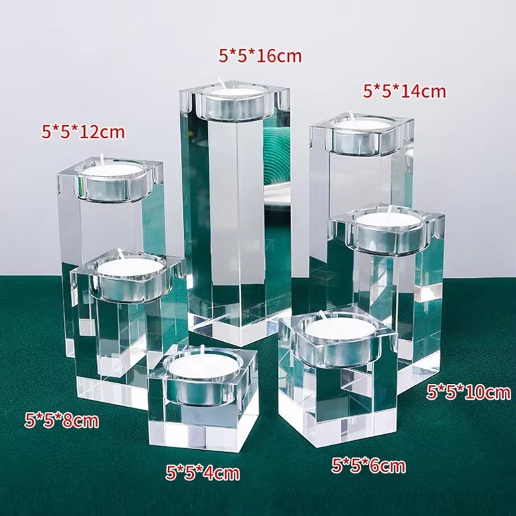 Column-shaped K9 crystal candlestick,MY SHOP,Column-shaped K9 crystal candlestick