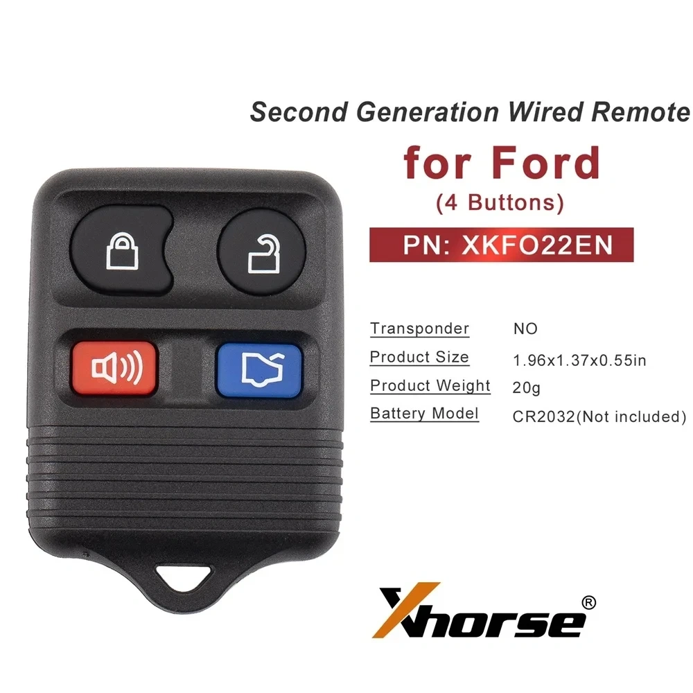 Xhorse XKFO22EN 2nd Generation VVDI Wired Remote Xhorse Universal remote key