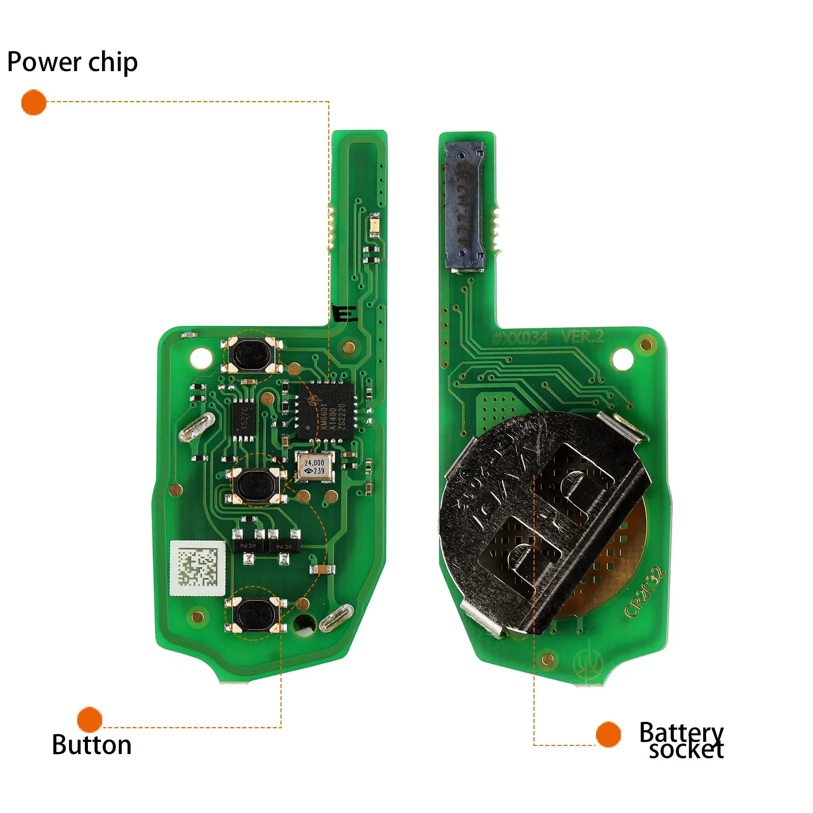 Xhorse XEMQB1EN/XEDM01EN VVDI Super Remote Xhorse Universal remote key With XT27A super chip