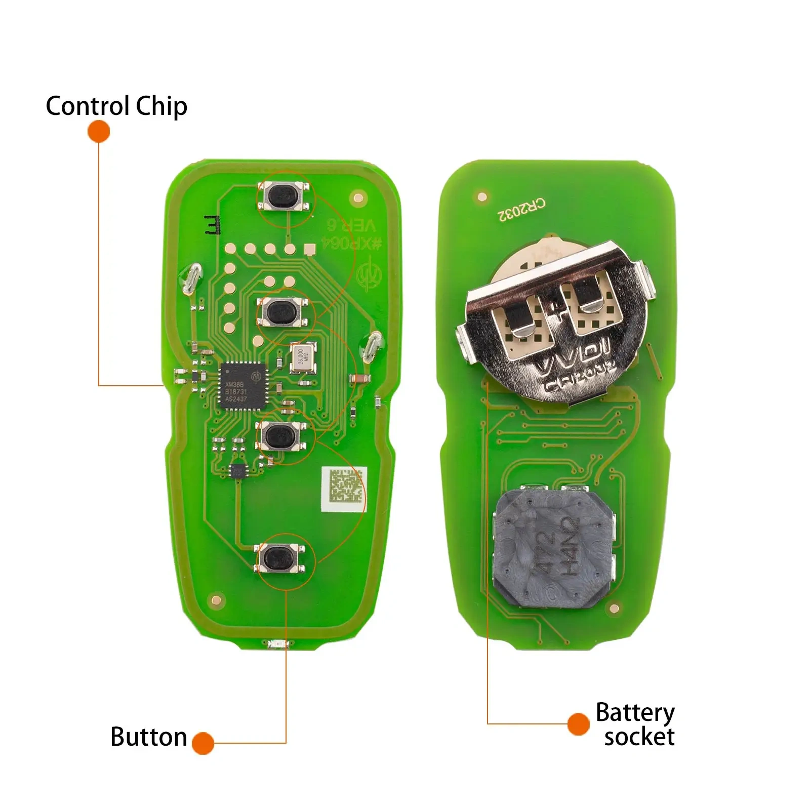 Xhorse XSCH01EN VVDI smart key Xhorse Universal remote key XM38