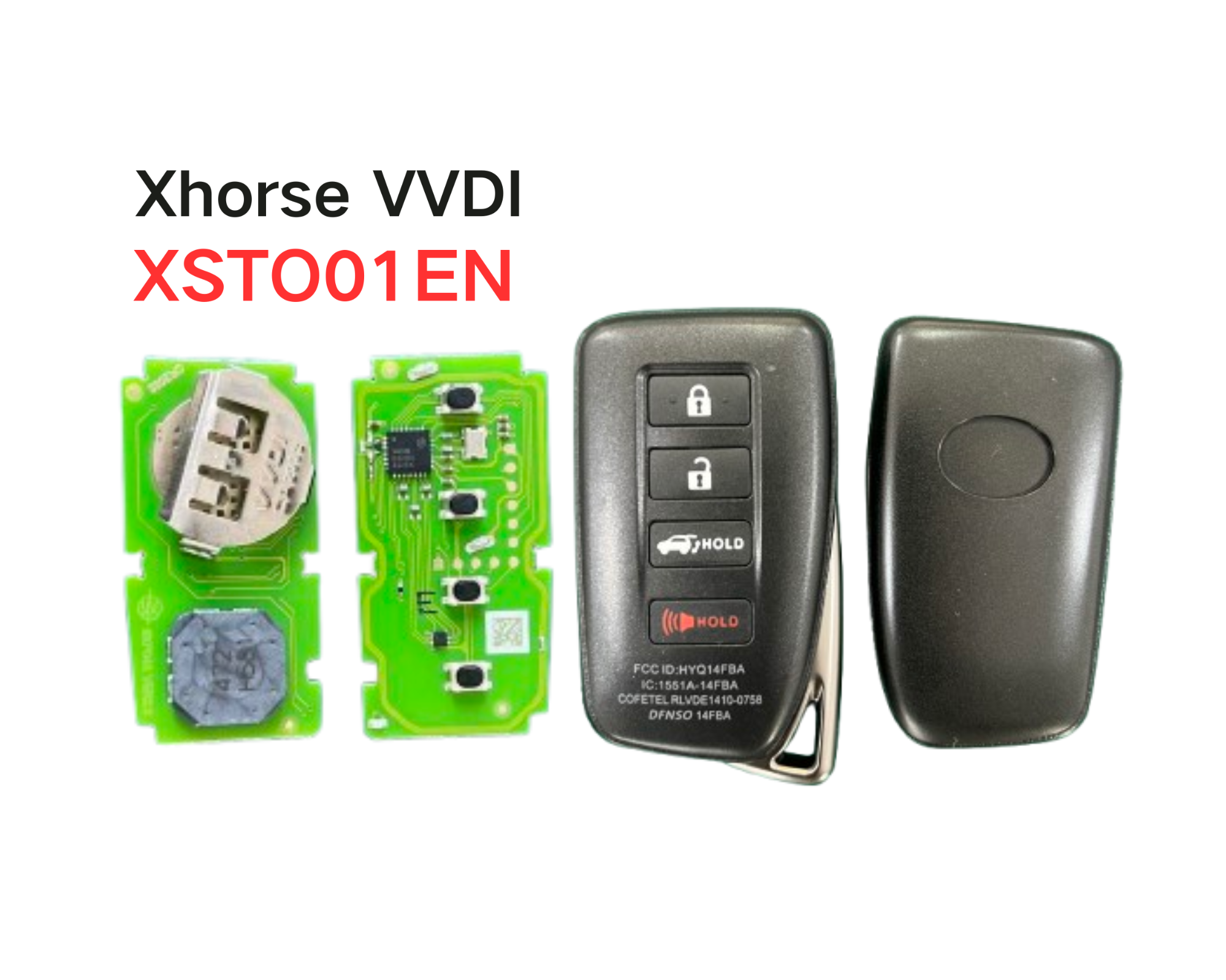 Xhorse XM38 XSTO01EN Toyota 8A/4D/4A VVDI smart key Xhorse Universal remote key