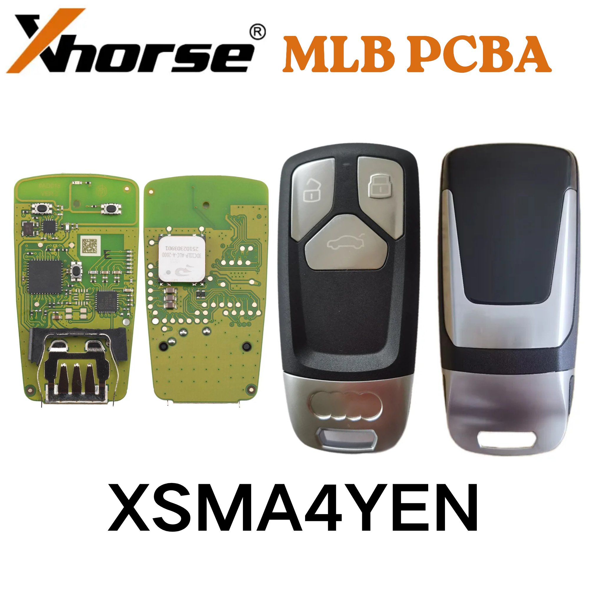 XHORSE XSMA4YEN AUDI A4 Style XSMA8YEN AUDI A8 Droplet Style XSMPSYEN PORSCHE Style New Version OEM Chip Solution MLB Special PCBA