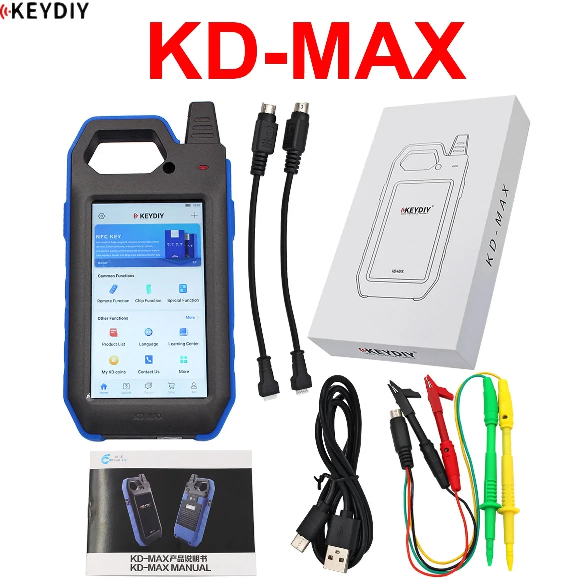KEYDIY KD-MAX Car Key Programmer Auto Remote Generator Chip Reader Frequency Tester Multi-functional Smart Device