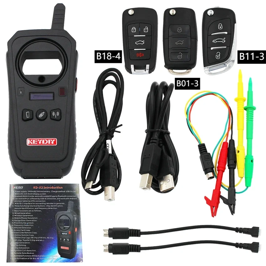 KeyDiy KD-X2 KD X2 Car Key Programmer Auto Remote Maker Unlocker Key Generator/Chip Reader/Frequency Tester KDX2 PK KD900 KD X4
