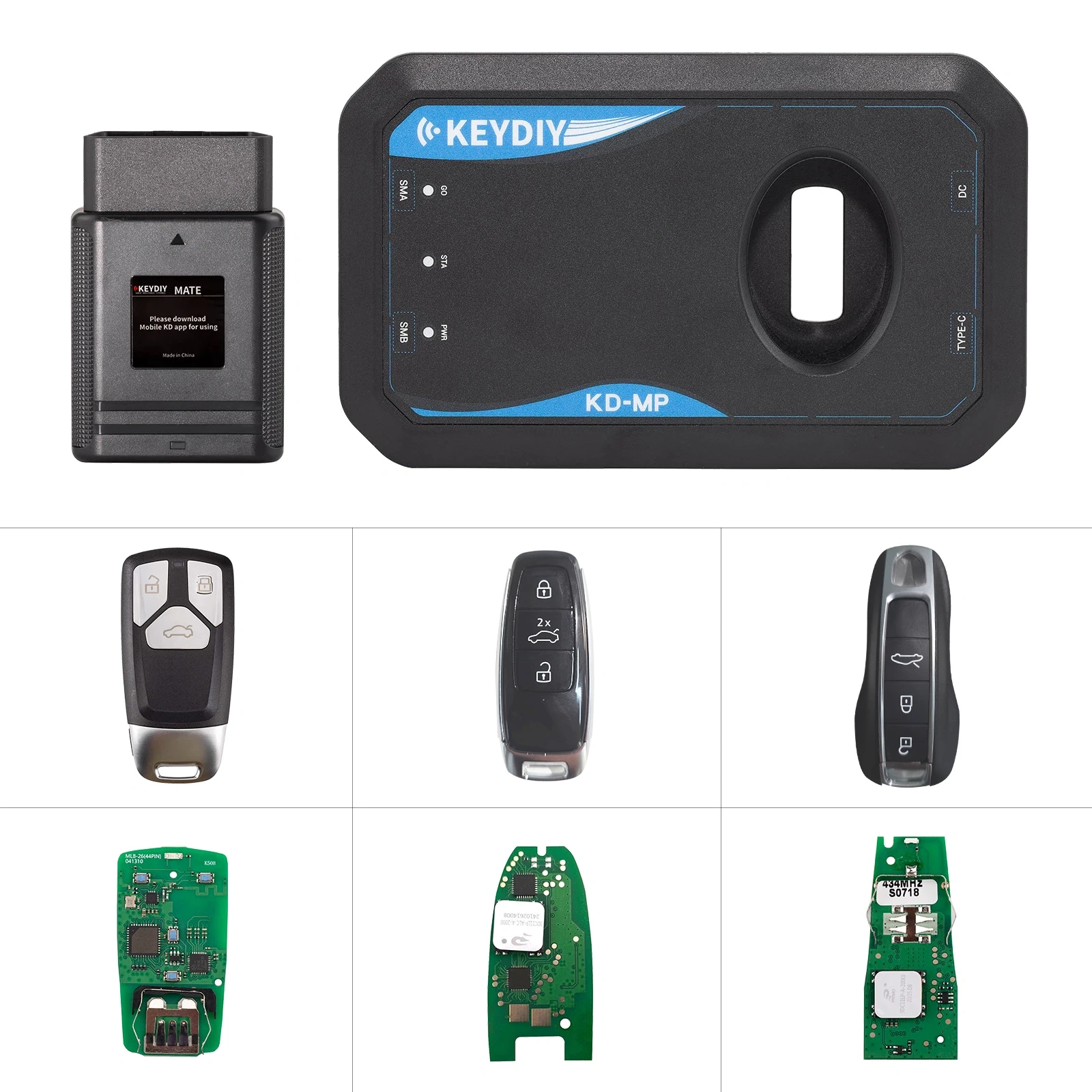 KEYDIY KD-MP Five-in-One Program Kit with MLB08/MLB19/MLB26 Keys and KD-MATE For MLB MQB systems