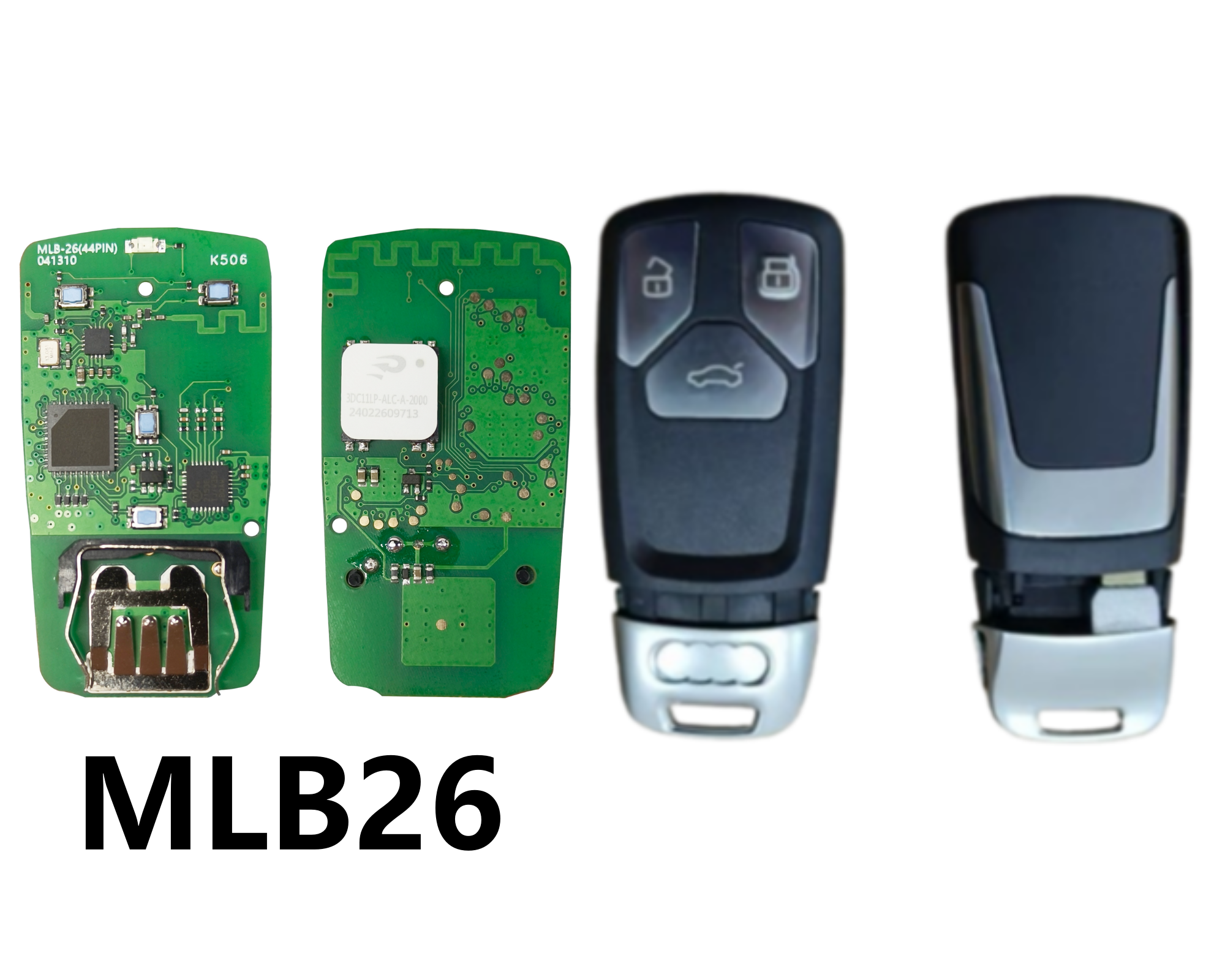 KeyDiy KD MLB08 MLB19 MLB26 OEM Solution PCB 434MHZ with shell for MLB system key programming AUDI A4 Q5 A6 A8 Porsche work with KDX4 KD X4 KD-X4