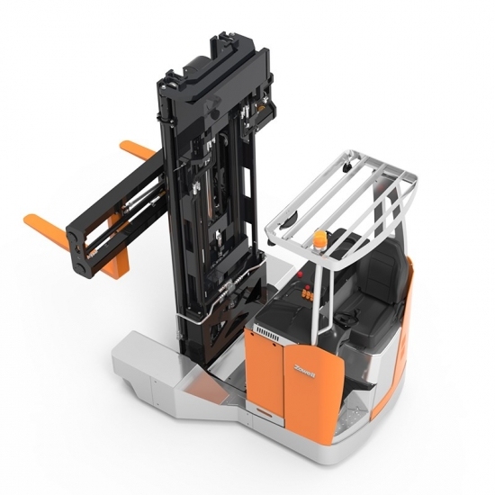 2.5 ton Electric Multi-directional Forklift with fork postioner attachment,Zowellvna,2.5 ton Electric Multi-directional Forklift with fork postioner attachment