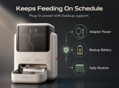 PN-CF03 Dual-Hopper Smart Pet Feeder with Camera & APP Control,Petpalfeed,PN-CF03 Dual-Hopper Smart Pet Feeder with Camera & APP Control