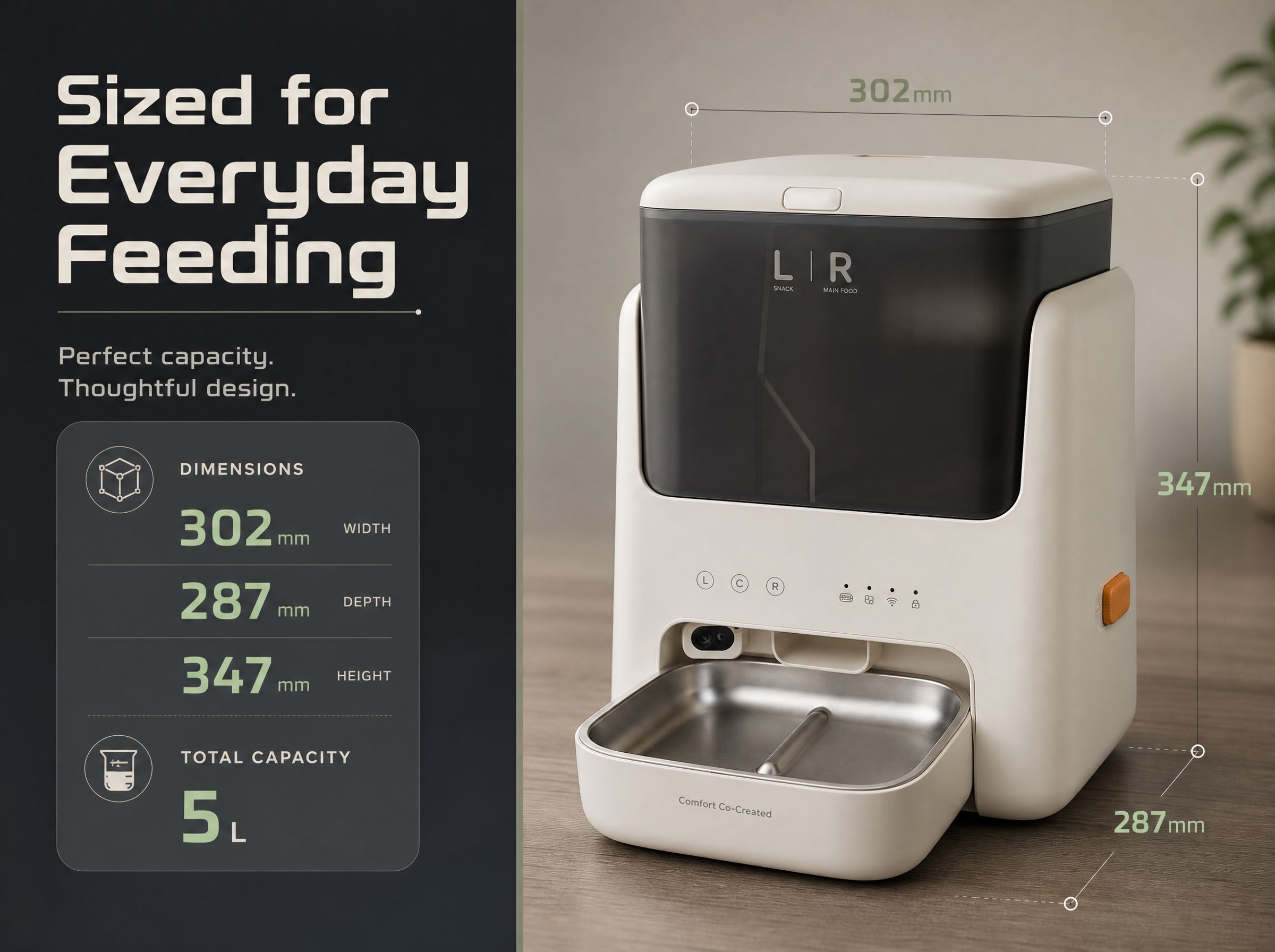 PN-CF03 Dual-Hopper Smart Pet Feeder with Camera & APP Control,Petpalfeed,PN-CF03 Dual-Hopper Smart Pet Feeder with Camera & APP Control