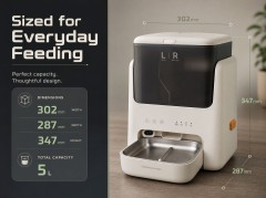 PN-CF03 Dual-Hopper Smart Pet Feeder with Camera & APP Control,Petpalfeed,PN-CF03 Dual-Hopper Smart Pet Feeder with Camera & APP Control