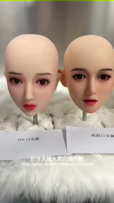 TPE head  silicone head silicone head,仿真实体娃娃工厂（马来西亚）产品展示,TPE head  silicone head silicone head