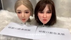 silicone head  Basic Version·Replica version contrast,仿真实体娃娃工厂（马来西亚）产品展示,silicone head  Basic Version·Replica version contrast