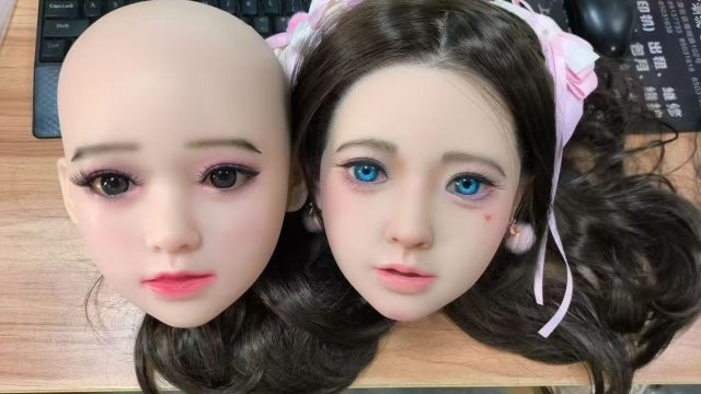 TPE Silicone hair transplant Head comparison,仿真实体娃娃工厂（马来西亚）产品展示,TPE Silicone hair transplant Head comparison