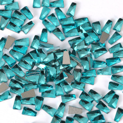 Teal‑Blue 2*6 Trapezoid Shape, Price Per Piece