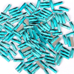 Teal‑Blue 2.5*9 Long Strip Shape, Price Per Piece