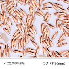 Water‑Red Pear 3*10mm (Sold Per Piece)