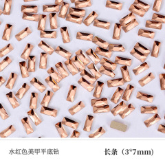 Water‑Red Long Strip 3*7mm (Sold Per Piece)