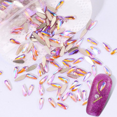 Aurora‑Pink AB 2*6mm Water‑Drop Shape