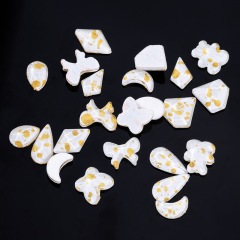 Gold‑Powder White, Mixed‑Shape