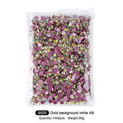 Rose‑Gold‑Back White AB