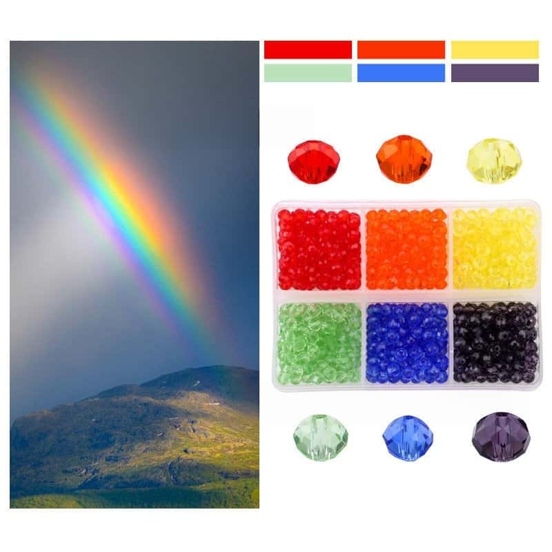 Flat‑Round Glass Loose Beads, Electroplated Finish, 4mm‑600Pcs / 6mm‑240Pcs, 6‑Grid Storage Box, DIY Beading Kit, Matching Accessories